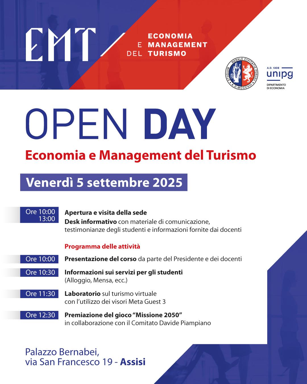 OPEN DAY - Economia e Management del Turismo 